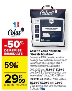 colas - couette normand "qualité hôtelière"