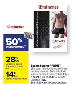 Carrefour - Eminence - Boxers Homme