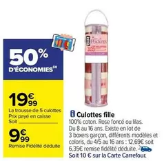 carrefour - culottes fille