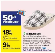 dim - pantoufle