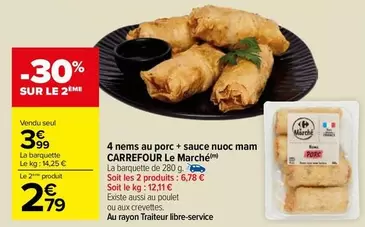 Carrefour - 4 Nems Au Porc + Sauce Nuoc Mam