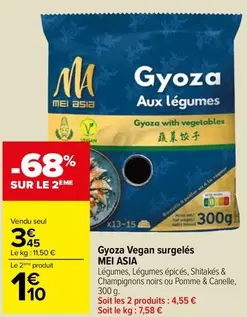 Mei Asia - Gyoza Vegan Surgelés