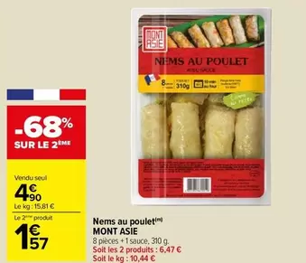 comet - mont asia - nems au poulet