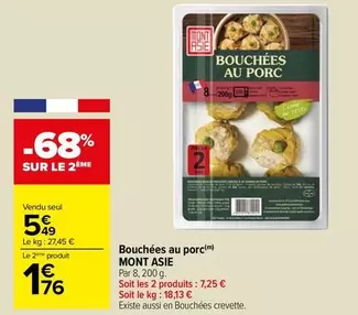 Mont Asie - Bouchées Au Porc