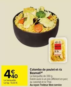 Colombo De Poulet Et Riz Basmati