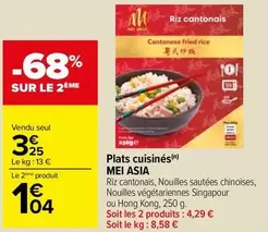 Mei Asia - Plats Cuisinés