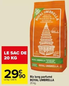 Royal Umbrella - Riz Long Parfumé