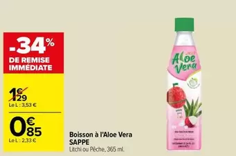 sappe - boisson à l'aloe vera