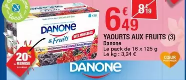 Danone - Yaourts Aux Fruits offre à 6,49€ sur Carrefour