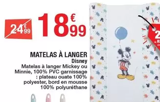 Disney - Matelas À Langer offre à 18,99€ sur Carrefour