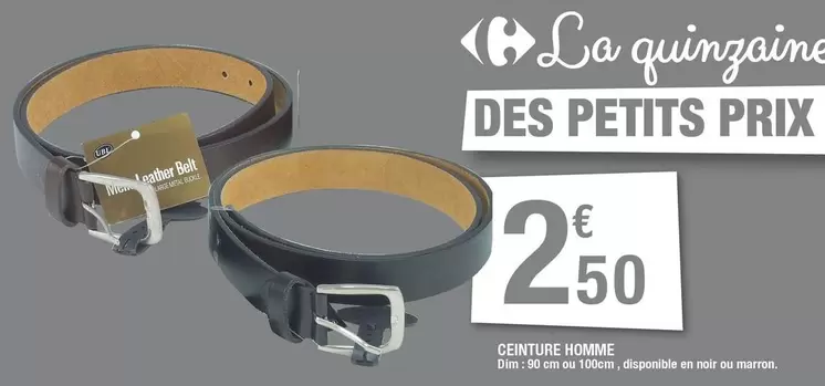 Dim - Centure Homme offre à 2,5€ sur Carrefour