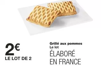 Grillé Aux Pommes offre à 2€ sur Monoprix