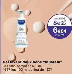 Mustela - Gel Lavant Doux Bébé offre à 6,84€ sur Monoprix