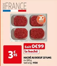 Haché Au Boeuf  15%MG