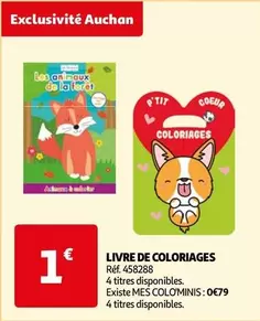 Auchan - Livre De Coloriages