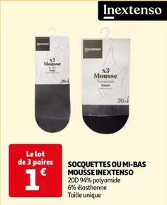 Inextenso - Socquettes Ou Mi-bas Mousse