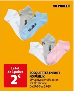 No Publik - Socquettes Enfant 