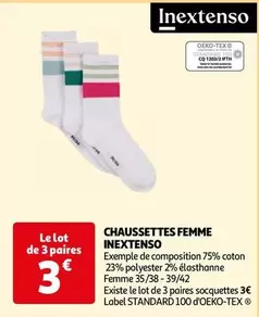 Inextenso - Chaussettes Femme