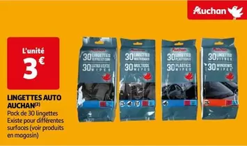 Auchan - Lingettes Auto