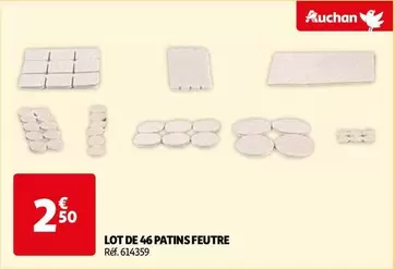 Auchan - Lot De 46 Patins Feutre