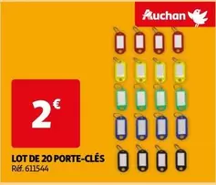 Auchan - Lot De 20 Porte Clés