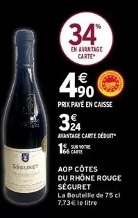 Séguret - Aop Côtes Du Rhône Rouge