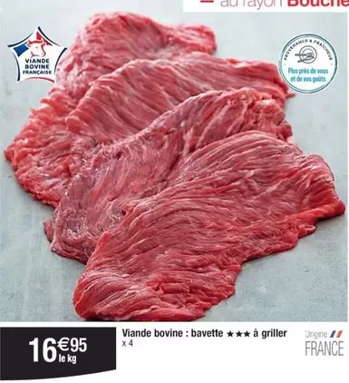 Viande Bovine: Bavette À Griller