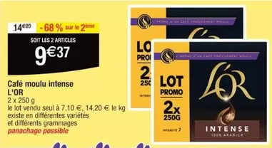 Promo - L'Or - Café Moulu Intense