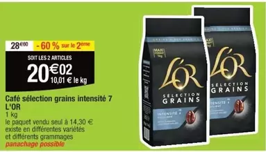 L'Or - Café Sélection Grains Intensité 7