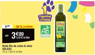 Soleou - Huile Bio De Colza & Olive