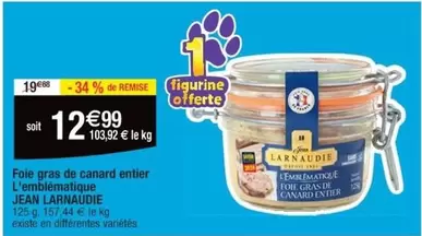 Foie Gras de Canard Entier - Jean Larnaudie, l'emblématique promo de qualité supérieure