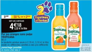 Tropicana - Pur Jus Oranges Sans Pulpe