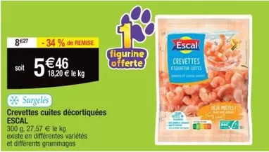 Escal - Crevettes Cuites Décortiquées