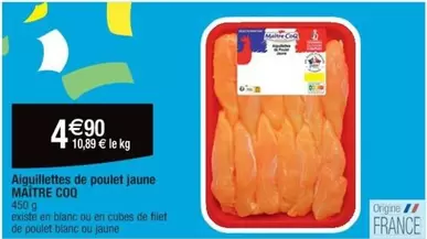 Maître Coq - Aiguillettes De Poulet Jaune