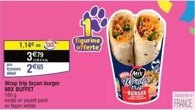 Mix -  Buffet - Wrap Tip Facon Burger