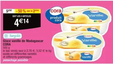 Cora - Glace Vanille De Madagascar