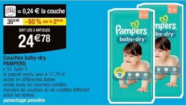 Pampers - Couches Baby-Dry