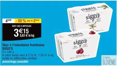 Siggi'S - Siggi's - Skyr À L'islandaise Framboise