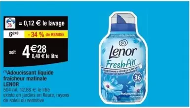 Lenor - Adoucissant Liquide Fraîcheur Matinale