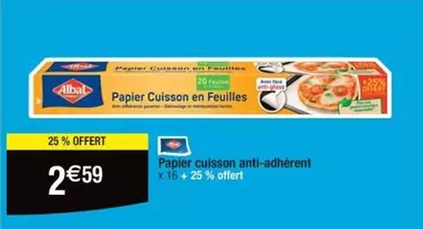 Albal - Papier Cuisson En Feuilles