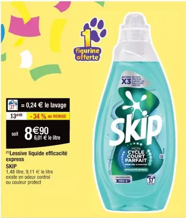 Skip - Lessive Liquide Efficacité Express