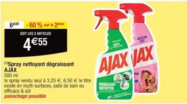 Ajax - Spray Nettoyant Dégraissant