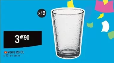 Verre 20 Cl