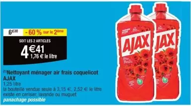 Ajax - Nettoyant Ménager Air Frais Coquelicot