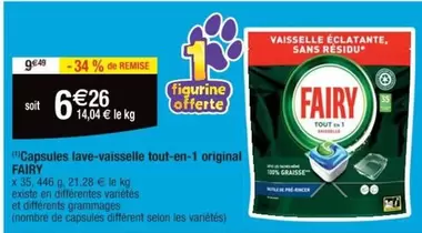 Fairy - Capsules Lave-vaisselle Tout-en-1 Original