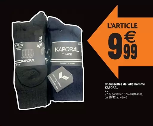 kaporal - Chaussettes De Ville Homme