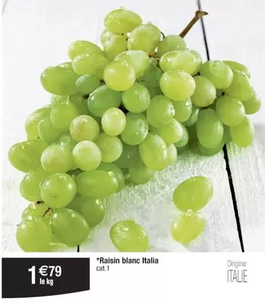 Raisin blanc italia