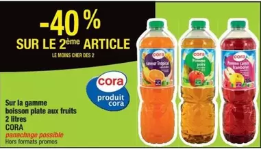 Cora - Promo Boisson Plate Aux Fruits 2 Litres : Une Délicieuse Option Rafraîchissante