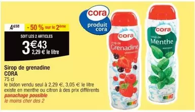 Cora - Sirop De Grenadine