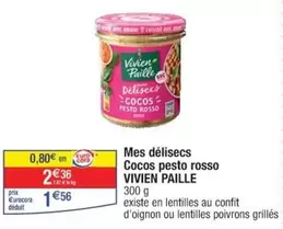 Cora - Délissecs Cocos Pesto Rosso de Vivien Paille : le goût authentique à prix promo !